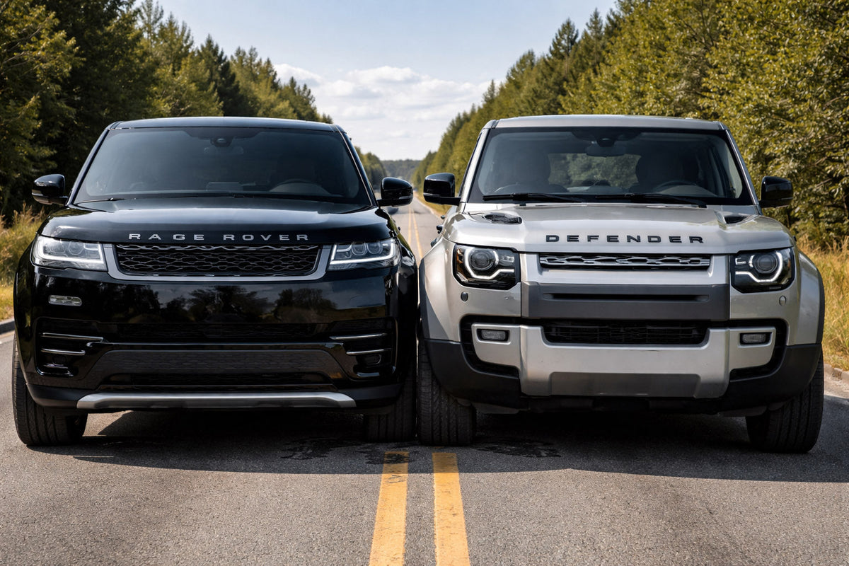 Vergelijking: Range Rover vs. Land Rover Defender brillen – Luxe-Brillen.nl