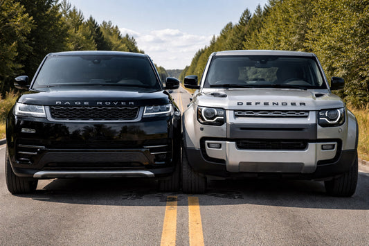 Vergelijking: Range Rover vs. Land Rover Defender brillen