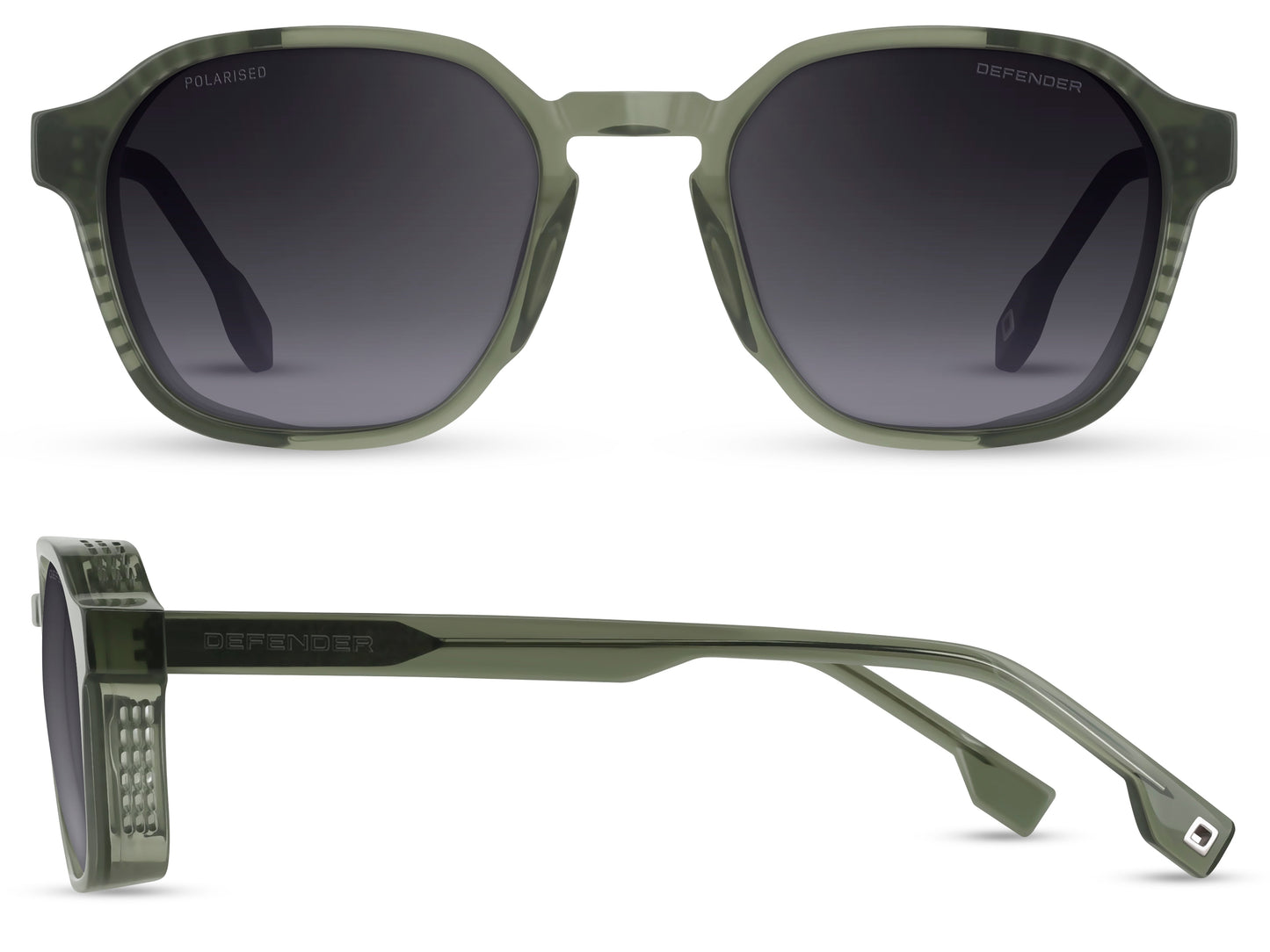 Defender Eyewear is ontworpen voor stoere mannen. Geïnspireerd door het iconische design van het voertuig combineren de brillen en zonnebrillen gedurfde vormen, technische innovatie en hoogwaardige afwerkingen.