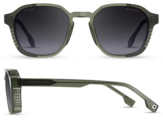 Defender Eyewear is ontworpen voor stoere mannen. Geïnspireerd door het iconische design van het voertuig combineren de brillen en zonnebrillen gedurfde vormen, technische innovatie en hoogwaardige afwerkingen.