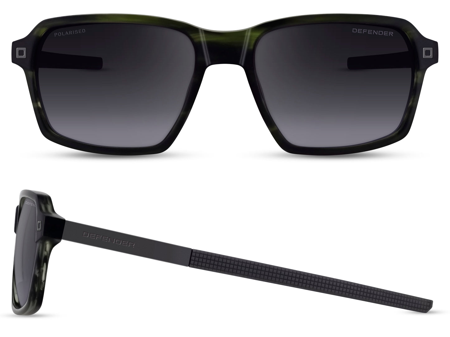 Defender Eyewear is ontworpen voor stoere mannen. Geïnspireerd door het iconische design van het voertuig combineren de brillen en zonnebrillen gedurfde vormen, technische innovatie en hoogwaardige afwerkingen.