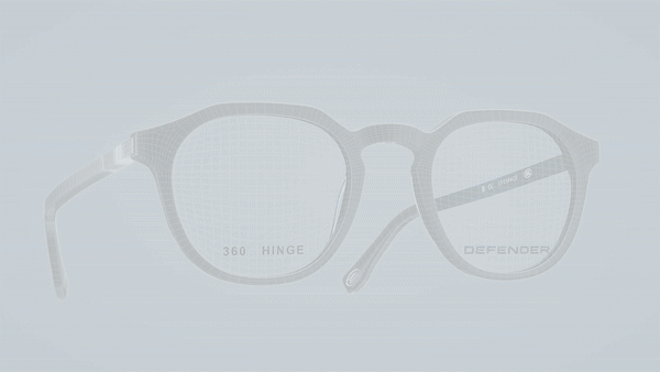Deze stoere urban DEFENDER monturen van Land Rover Eyewear voor heren die van avontuur houden, zijn gemaakt met een uniek 360 graden flex-scharnier.